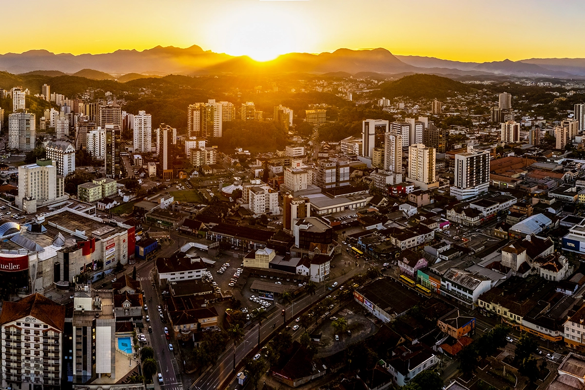 Foto Aerea Por Sol Centro Joinville - Photo Drone Joinville